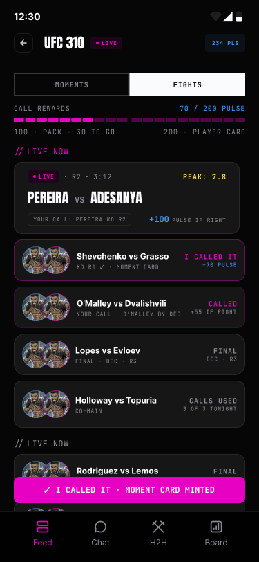 WATCH - app screen